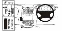 Hyundai Accent ProClip No Holes Mounting Brackets Years 00-05