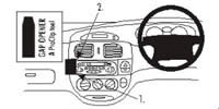 Renault Megane/Scenic ProClip No Holes Mounting Brackets Years 00-03